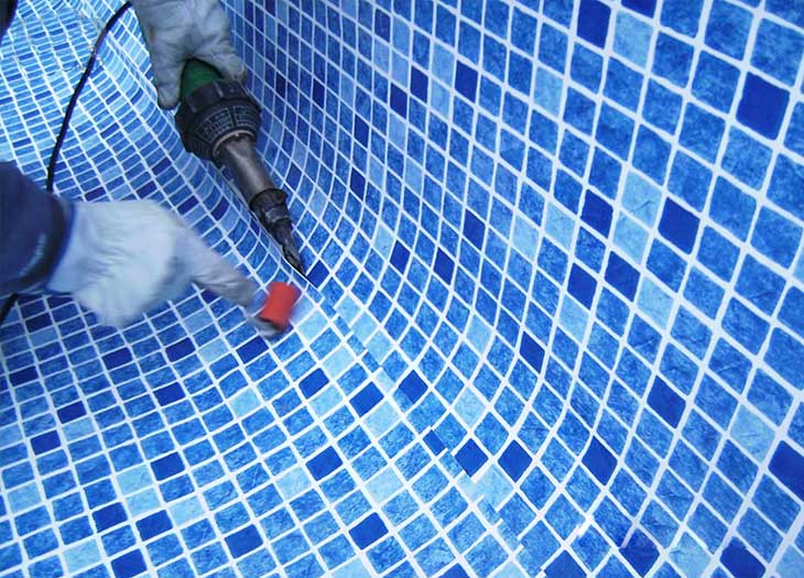 Lámina armada para piscinas en Premià de Mar